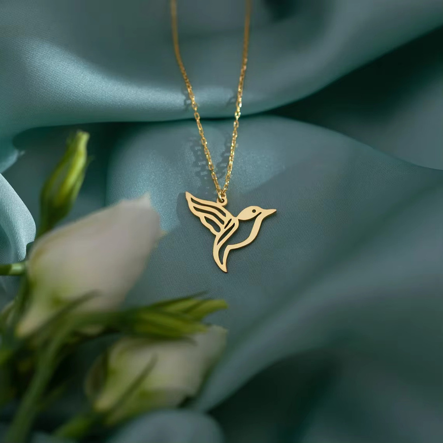 CEYAWEI Halskette, 950 Platin, Kolibri, Unisex - Bild 2