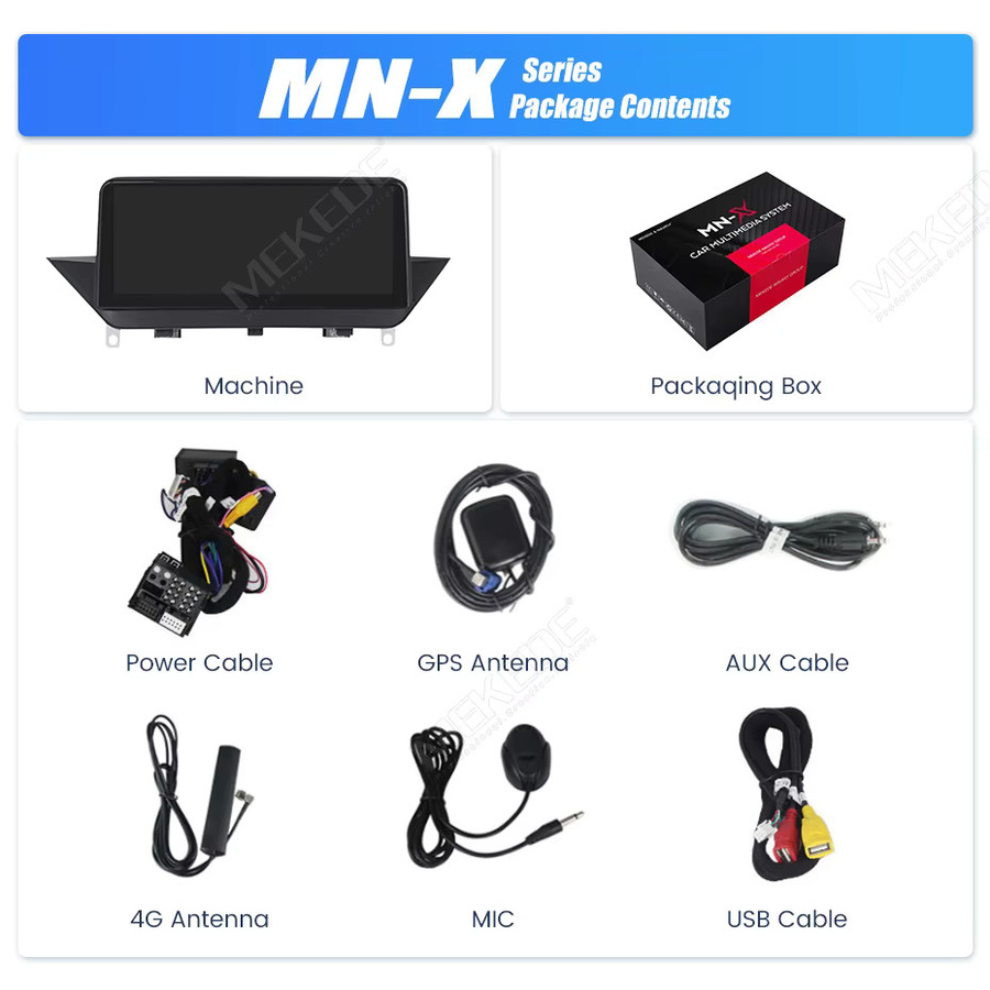 MEKEDE Android 14 Autoradio mit 128GB Speicher und Wireless CarPlay für BMW X1 E84 2009 - 2015, 8-Kern Multimedia-Player mit DSP und GPS, Schwarz - Bild 6