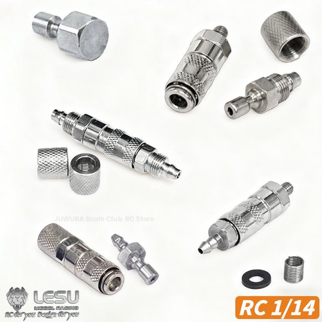 LESU Öl Düse Y-1517, Adapter Umwandlung Stecker, Zubehör, Metall, Grau - Bild 1
