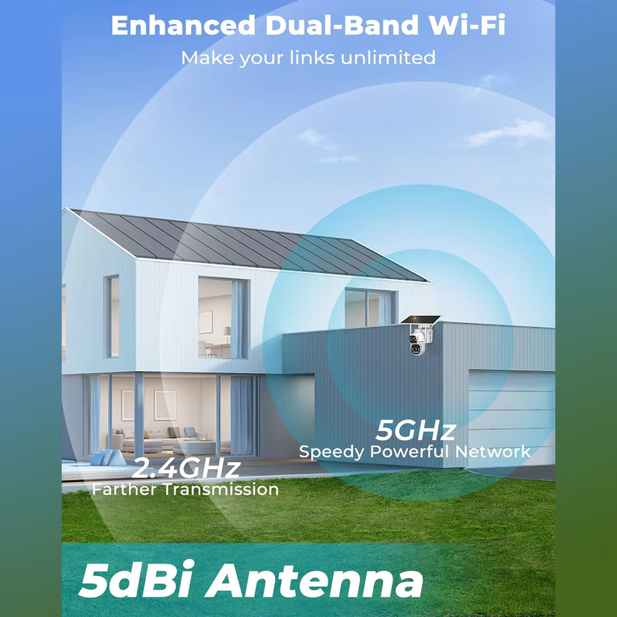 GENBOLT Outdoor Solar-Sicherheits-WLAN-Kamera AOV mit 24/7 Überwachung, Duale Bewegungserkennung, 15600mAh Akku und Nachtsicht in Weiß - Bild 3