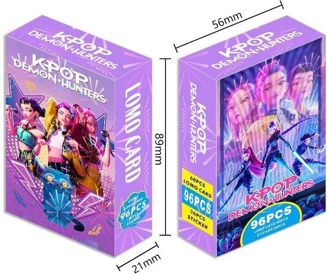 Discover Intime Anime Kpop Teufelsjäger Sammelkarten-Kollektion, Sammelspielkarten, Holografische Karten, 96 Stück/Karton, ab 14 Jahren - Bild 1