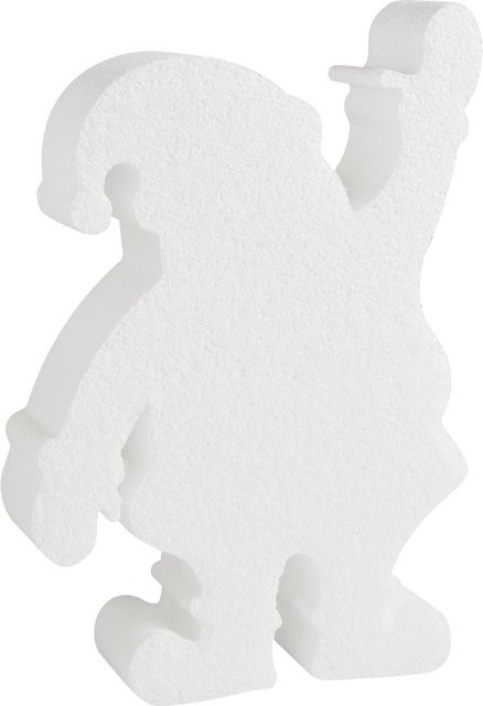 VBS Styroporform Weihnachtsmann in Weiß für deine Weihnachtsdekoration, Höhe: 20,0 cm, Breite: 13,0 cm, Tiefe: 4,0 cm - Bild 1