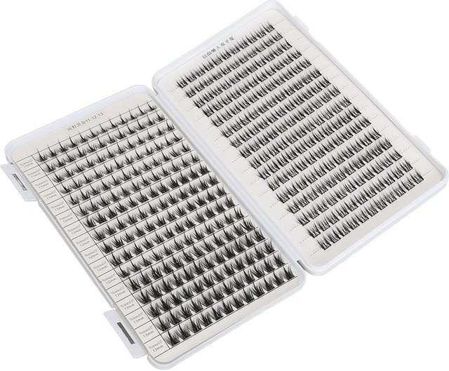 Koogeelife Einzelwimpern Cluster Gemischt, Gray, Unisex - Bild 1