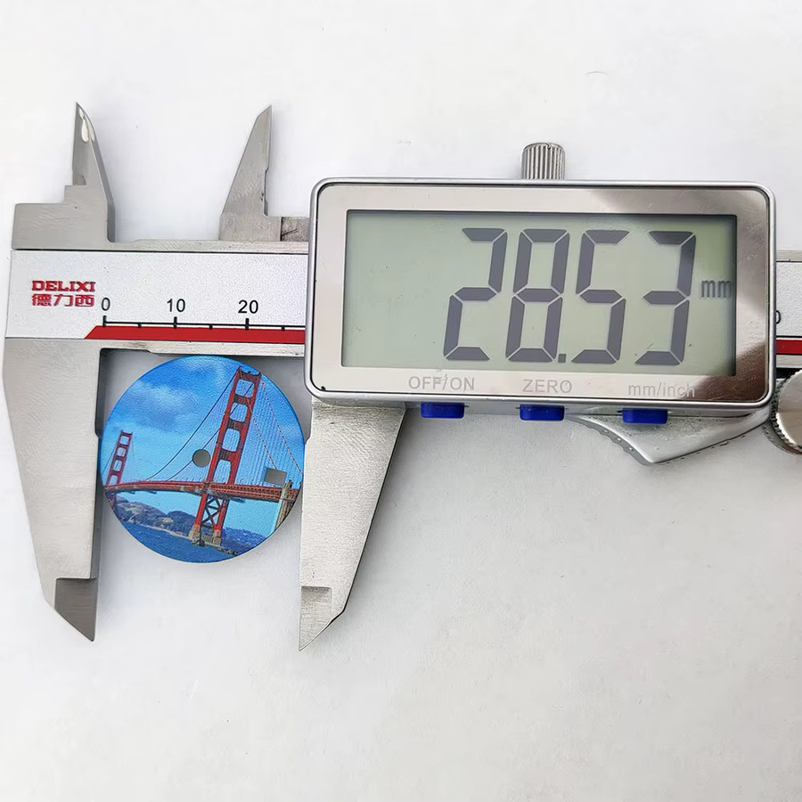 OUMASHI Zifferblatt, Landschaftsbild, 28,5 mm, Bunt, Unisex - Bild 2