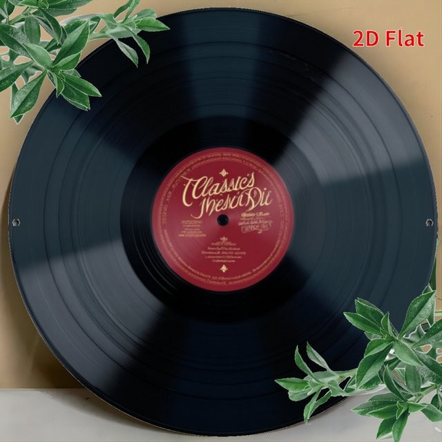 Vintage Vinyl-Schallplatten Metallschild CIFBUY Red Label, Wanddekoration für Zuhause, Bar oder Garage, Durchmesser: 20,32 cm - Bild 1