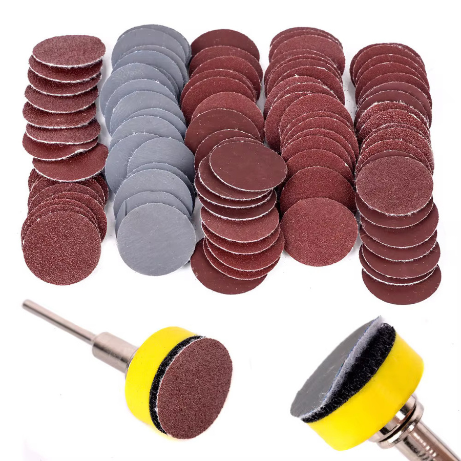 60er Set Schleifscheiben Pads für Drehwerkzeuge mit 100-3000 Grit zum Schleifen und Polieren, Multicolor - Bild 4