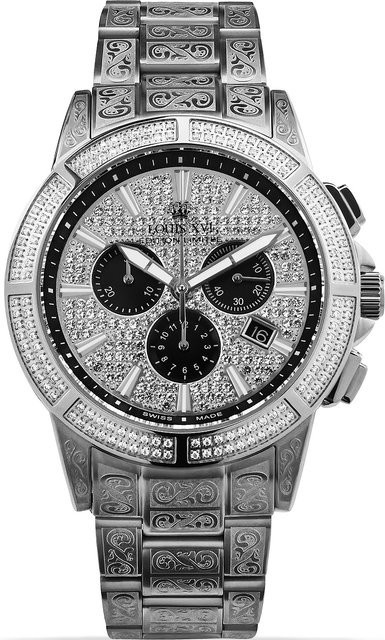 Louis XVI Chronograph, Edelstahl, Quarz, 43 mm, Herren - Bild 1