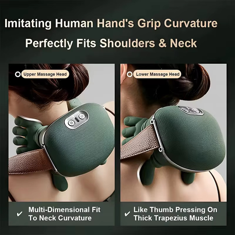 Biomimetisches Nacken- und Schultermassagegerät, Unisex, Körper - Bild 3