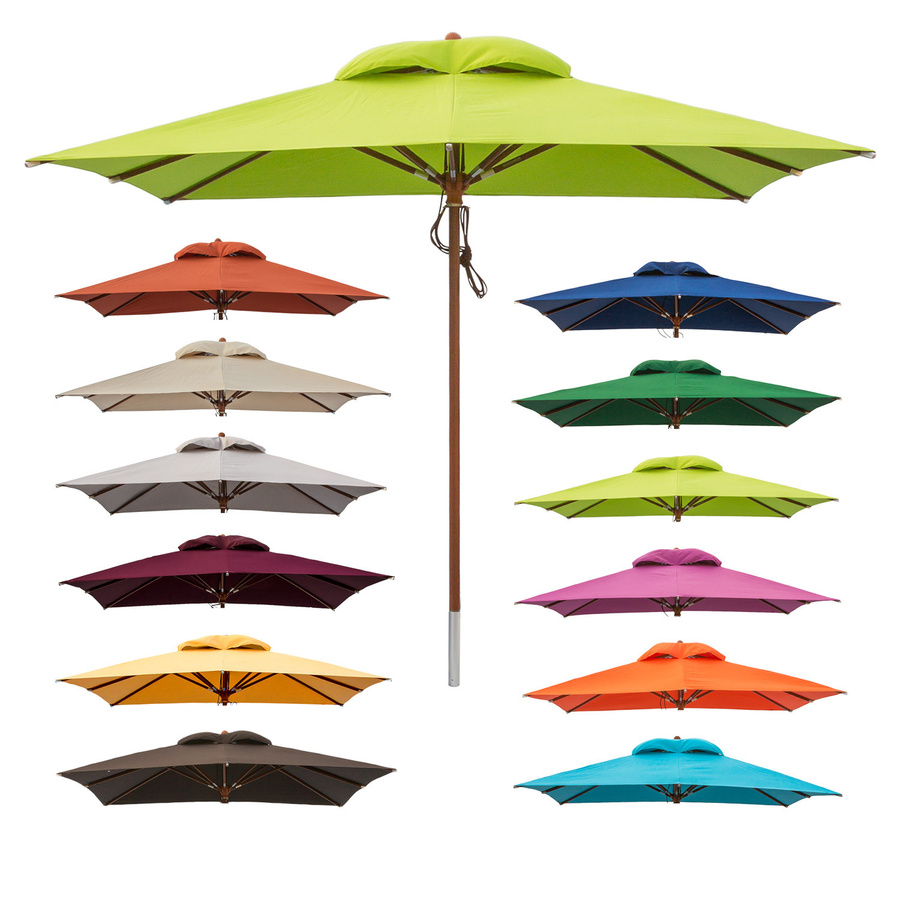 anndora Sonnenschirm quadratisch aus Aluminium und Polyester mit UPF 50+ in Multicolour, B/T: 300 x 300 cm - Bild 1