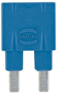HARTING Steckbrücke in Blau aus Kunststoff (Art.-Nr. 09330009841) - Bild 1