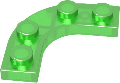 Gobricks Runde Platten-Ecksteine, 10-teiliges Set, Grün - Bild 1
