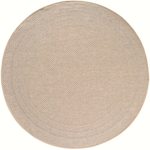 Ayyildiz Outdoor-Teppich Desert Beige Rund Ø 120 cm - Bild 1