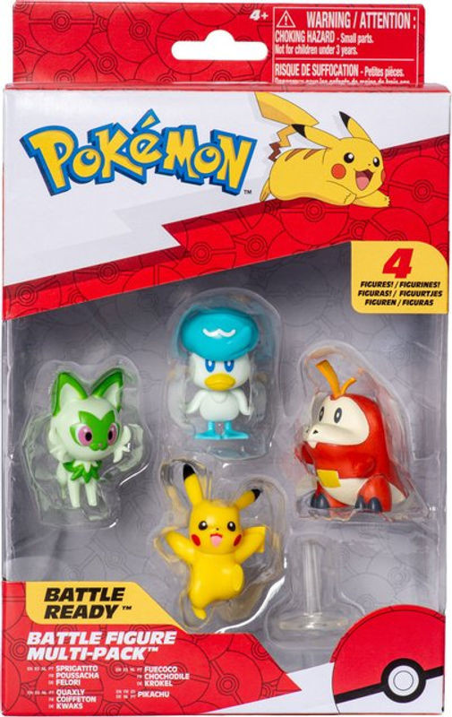Pokémon Battle Figure Multipack 4er Set aus Kunststoff, mehrfarbig - Bild 1