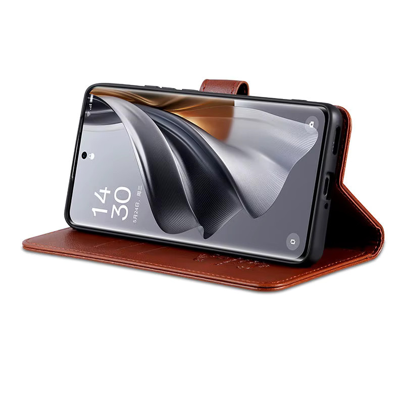 Magnetische Leder-Brieftaschen-Handyhülle für Xiaomi und POCO in Pink oder Braun - Bild 4