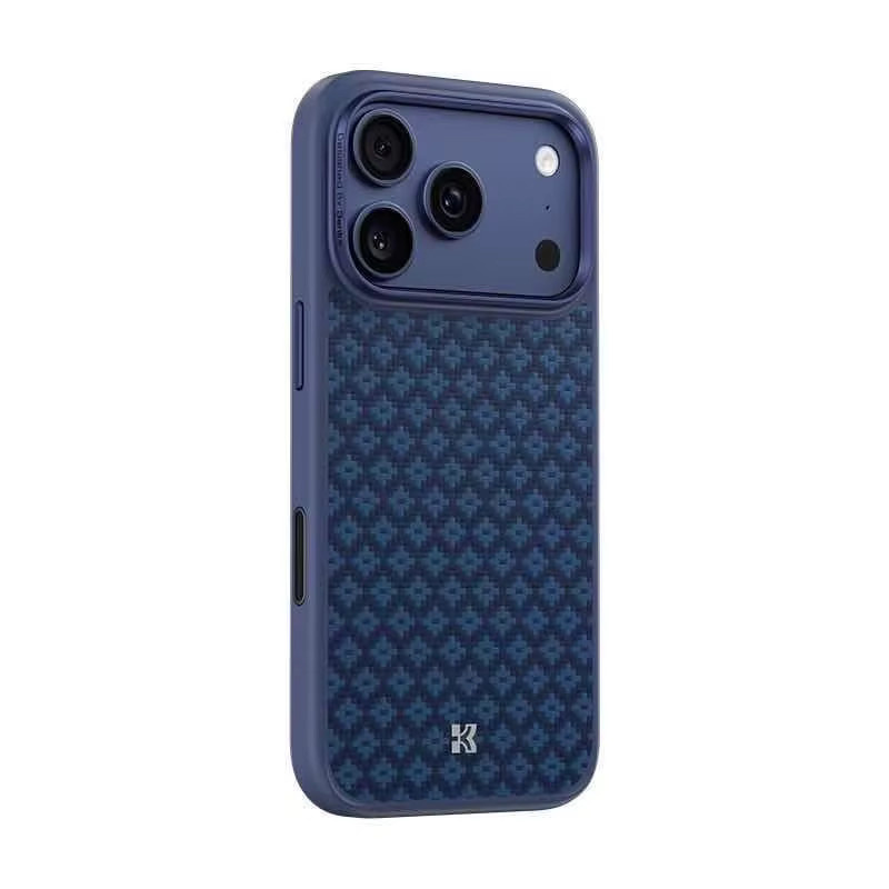 Benks Blue Style Kevlar Serie Schutzhülle aus gewebter Aramidfaser für iPhone 17 Pro Max und iPhone 17 Pro, Farbe: Blau - Bild 2