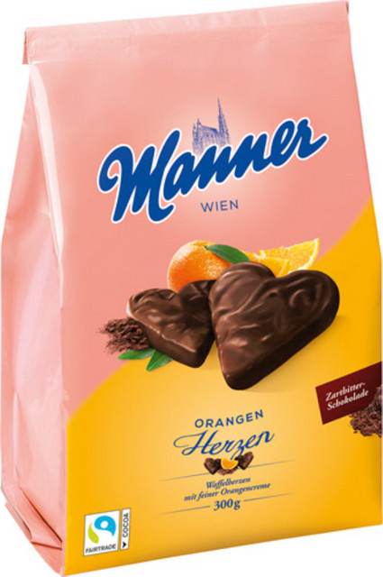 Manner Herzen Orange 300 g - Bild 1
