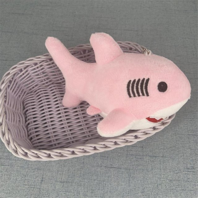 Yiran toy Haifisch Plüsch Schlüsselanhänger, Stofftierpuppe, 16cm, ab 3 Jahren - Bild 1