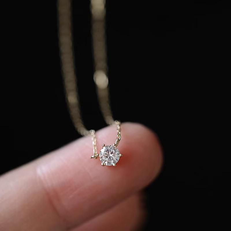 SOMILIA Halskette 925 Silber, 18K Gold überzogen, Zirkonia, Damen - Bild 3