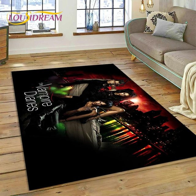 Karpetti 3D Teppich Damon Salvatore The Vampire Diaries, rutschfest und mehrfarbig, B/T: 60 x 40 cm - Bild 1