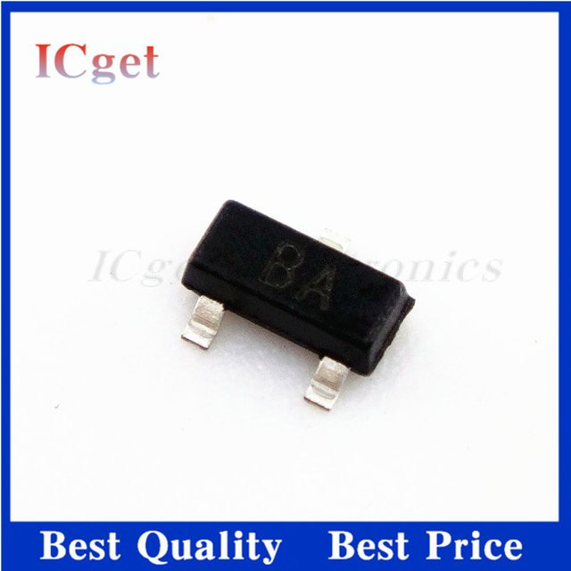 100 Stück Transistor Set SOT-23 in Schwarz mit Modellen wie 2SC3356, 2SC945, 2SC1815 und 2SA1015 - Bild 1