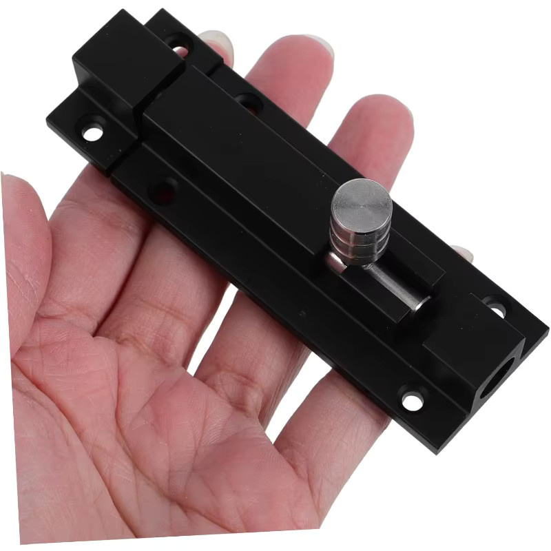 Heavy Duty Schieberiegel aus Aluminiumlegierung in Schwarz für Holz Türen, Zäune und Schuppen zur Sicherheitserweiterung - Bild 4