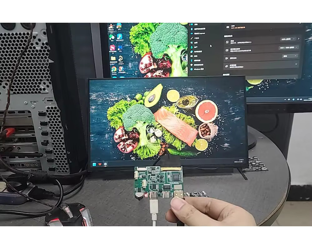 DYKBmetered DP zu EDP Treiberplatine mit 40PIN Anschluss für 2K 4K LCD Display Bildschirme, grünes Signal Adapter Board für 60Hz 120Hz 144Hz - Bild 2
