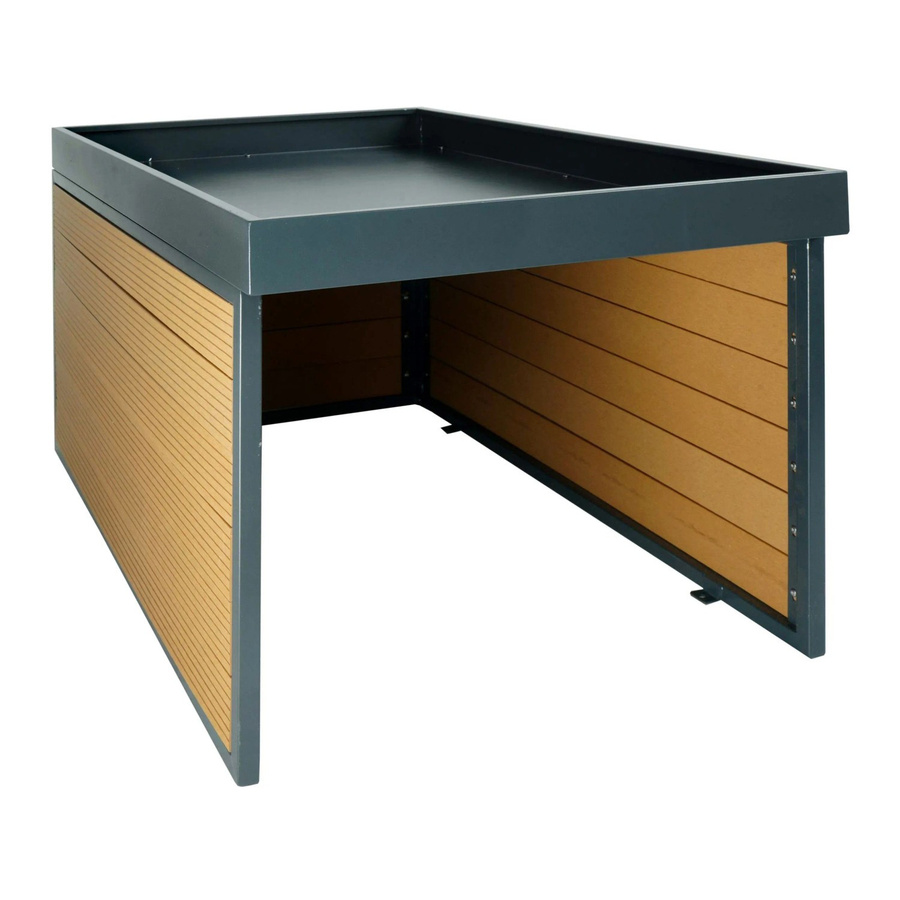 MCW XL Mähroboter-Garage L45 mit Pflanzkasten und Dach in Eiche-Optik, B/T/H: 47 x 70 x 94 cm - Bild 2
