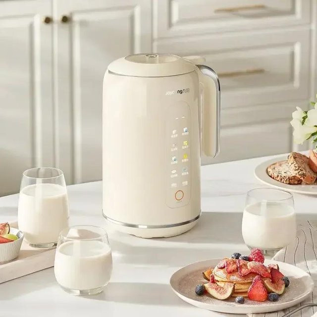 Joyoung Sojamilchbereiter D650 Automatischer Mixer und Kocher mit Heizfunktion, Beige, 1000 ml - Bild 1