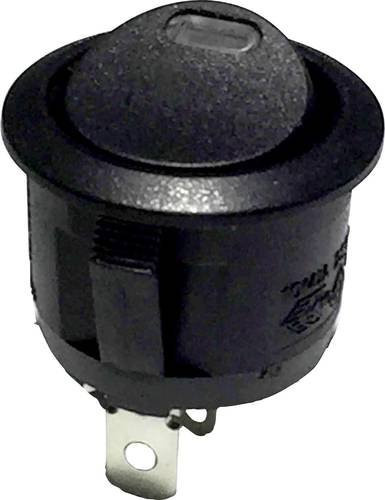 TRU Components Wippschalter R13-112L B/B in Rot/Schwarz, 1 x Aus/Ein rastend, 3V 250 V/AC 6A - Bild 1
