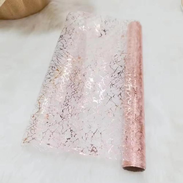 Glitzernder metallischer Tischläufer aus Polyester von MARKET-1 in Gold oder Roségold, B: 28 cm, L: 500 cm - Bild 1