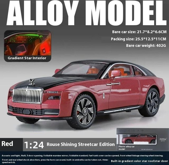 Linyi toy car Spectre Luxy Autos Spielzeug Modelle, 1:24, Metall, mit Licht und Sound, ab 14 Jahren - Bild 1