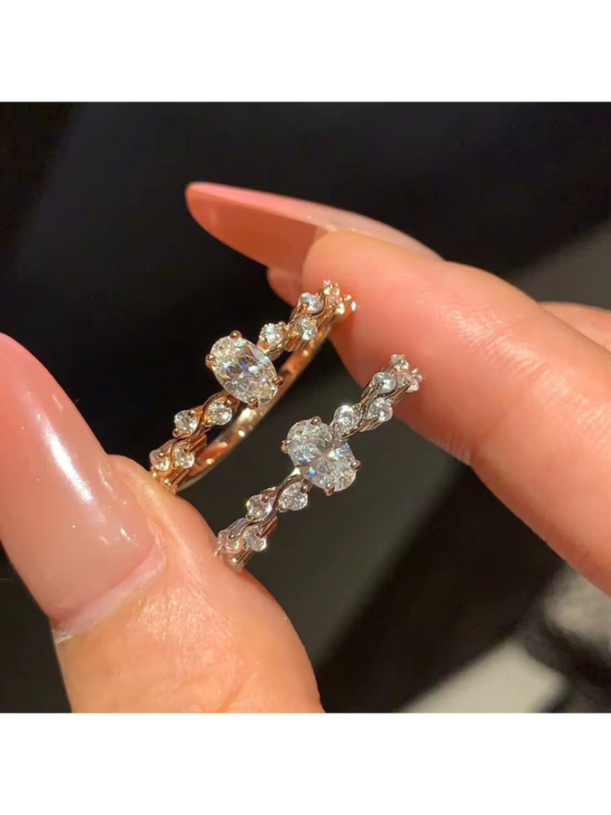 Huitan Luxury Damenring, Zirkonia, Perle, Roségold - Bild 5