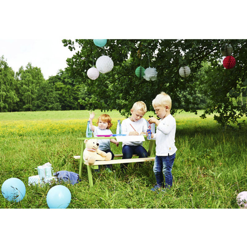 Pinolino Kindersitzgarnitur Nicki für 4 aus Nadelholz, grün, B/H/L: 79 x 50 x 90 cm - Bild 2