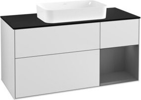 V&B Waschtischunterschrank Finion in Weiß lackiert, Breite: 120 cm, Tiefe: 50,1 cm, Höhe: 50,1 cm - Bild 1