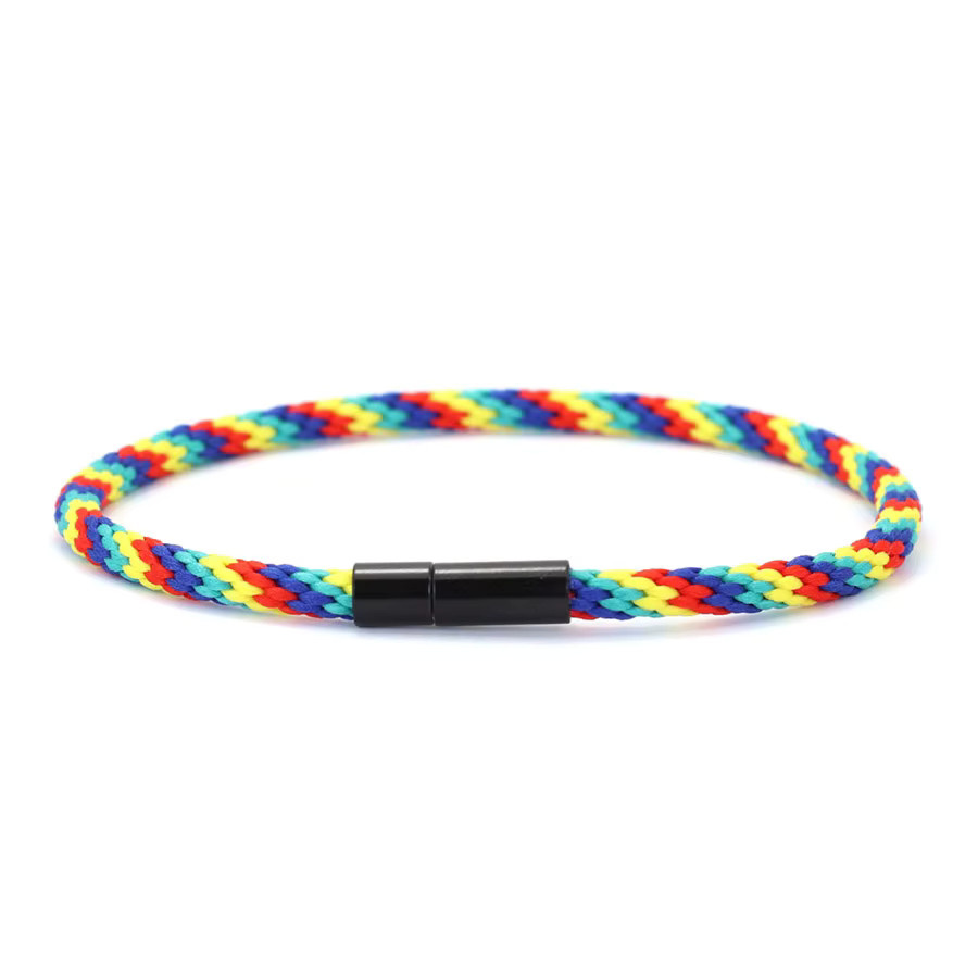 diffone Armband, mehrfarbig, geflochtenes Seil, Herren - Bild 3