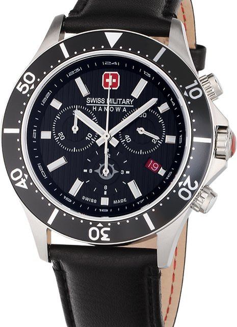 Swiss Military Hanowa Chronograph, Quarz, Edelstahl, 43 mm, Herren - Bild 1