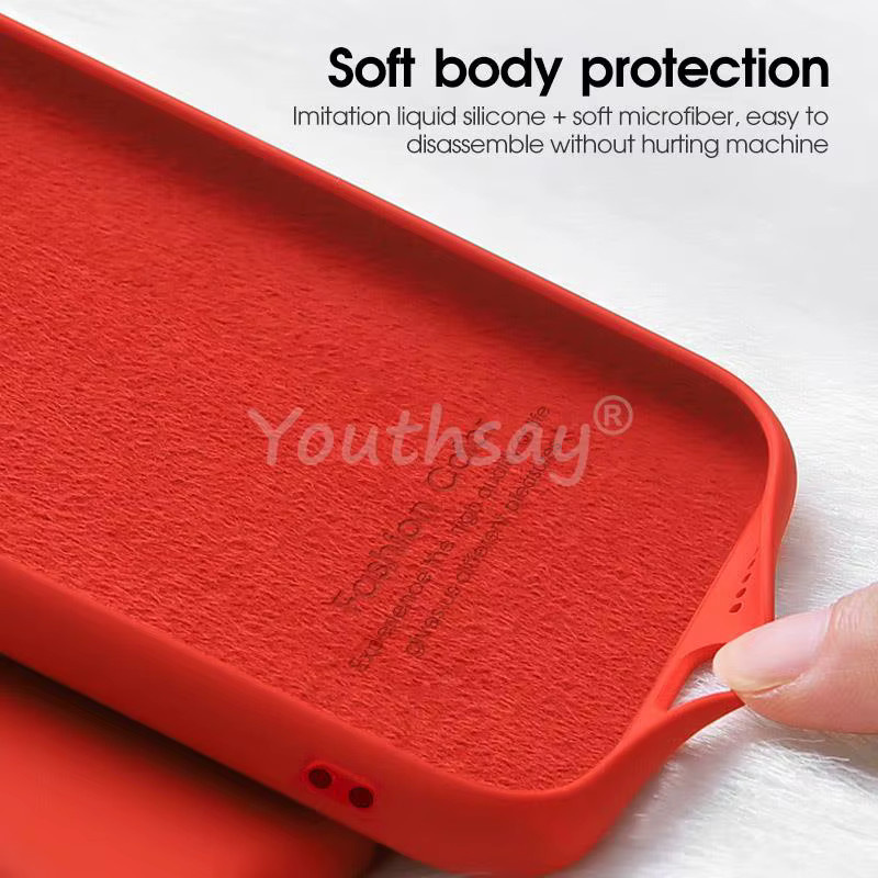 Youthsay Flüssigsilikon Handyhülle für Google Pixel 10A und Google Pixel 9A in Rot - Bild 2