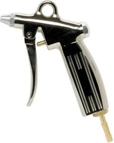 Riegler Blaspistole mit Standarddüse aus vernickeltem Aluminium-Druckguss in Silber, Tülle LW 6 - Bild 1