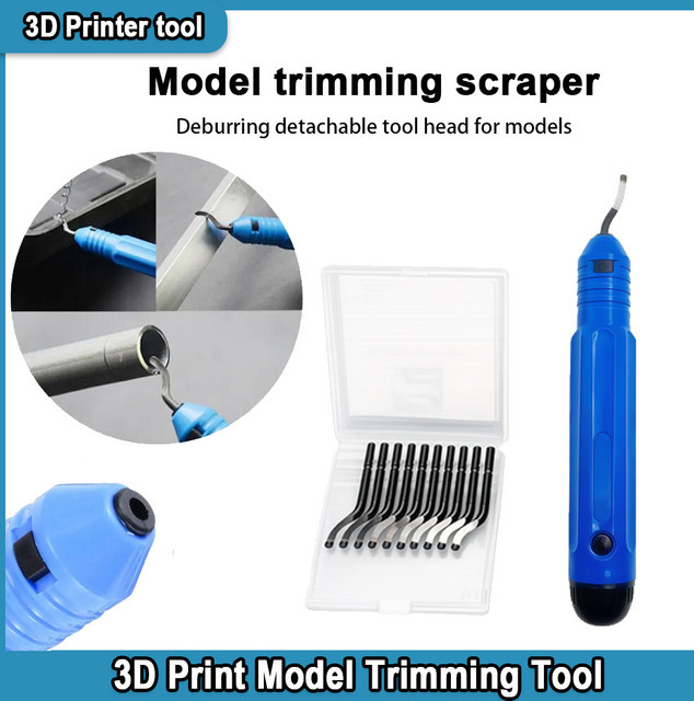 NB1100 Handtrimm-Messer zum Entgraten von 3D-Drucken für PLA und PETG, Blau - Bild 1