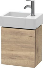 Duravit Waschtischunterschrank L-Cube wandhängend mit einer Tür rechts in Ei marmoriert B/T/H: 36,4 x 24,1 x 40 cm - Bild 1