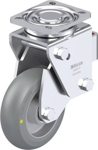 Blickle Stahlblech-Lenkrolle LHF-ALTH 125K-1-AS-FA-CO in Silber, Rad-Durchmesser: 125 mm, Tragfähigkeit: 350 kg - Bild 1