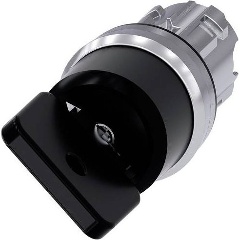 Siemens Schlüsselschalter 3SU1050-4HC01-0AA0 Schwarz Metall IP66 IP67 IP69/IP69K - Bild 1