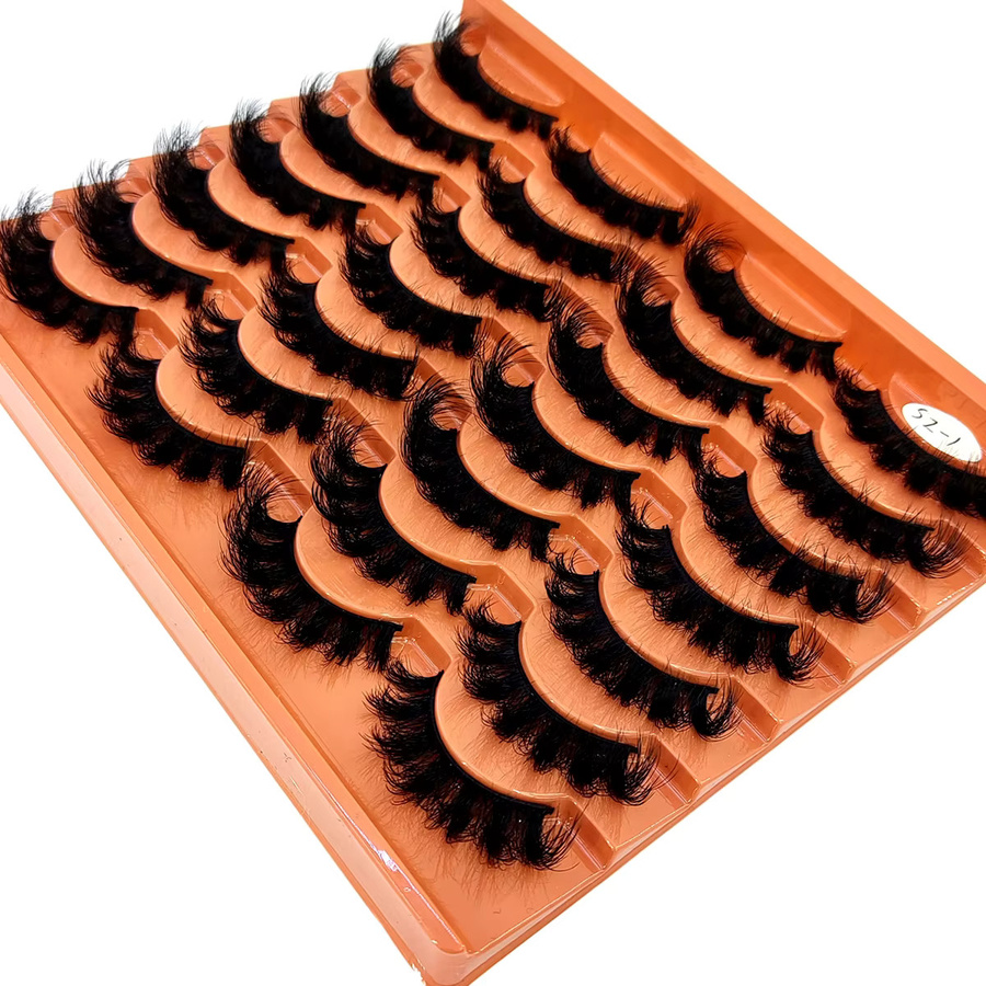 AMSDCN Künstliche Wimpern, Black, 14 Paar, Natürlich, Unisex - Bild 3