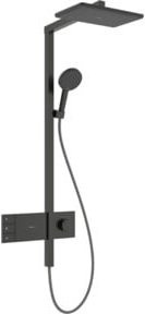 Hansgrohe Showerpipe Raindance Alive Q 2jet Duschsystem mit Regendusche, Handbrause und Thermostat in Gunmetal Black - Bild 1