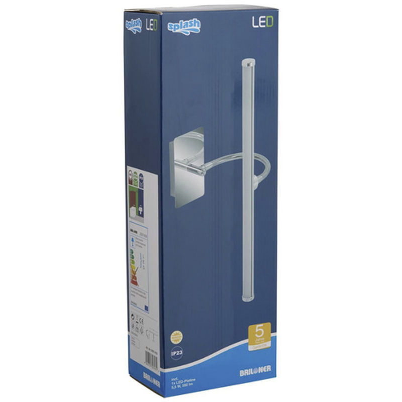 Briloner LED-Bad-Leuchte Splash Spiegelleuchte in Chrom, inkl. Leuchtmittel warmweiß - Bild 2