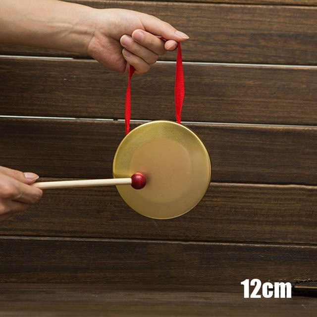 Causeway Volksmusikinstrument Gong mit Holzstab, Spielzeug - Bild 1