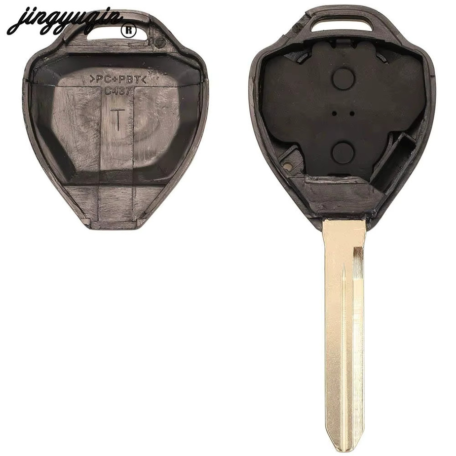 Jingyuqin Ersatz-Autoschlüssel 89071-0F060 in Schwarz mit G-Chip und 433 MHz für Toyota Verso, TOY47 Blade mit 2 Tasten und Schlüsselanhänger - Bild 3
