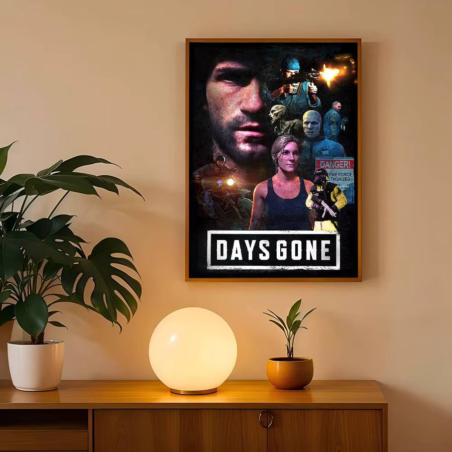 Days Gone Film Sticky Poster Whitepaper Aufkleber für dein Zimmer, Bar oder Café in Weiß - Bild 5