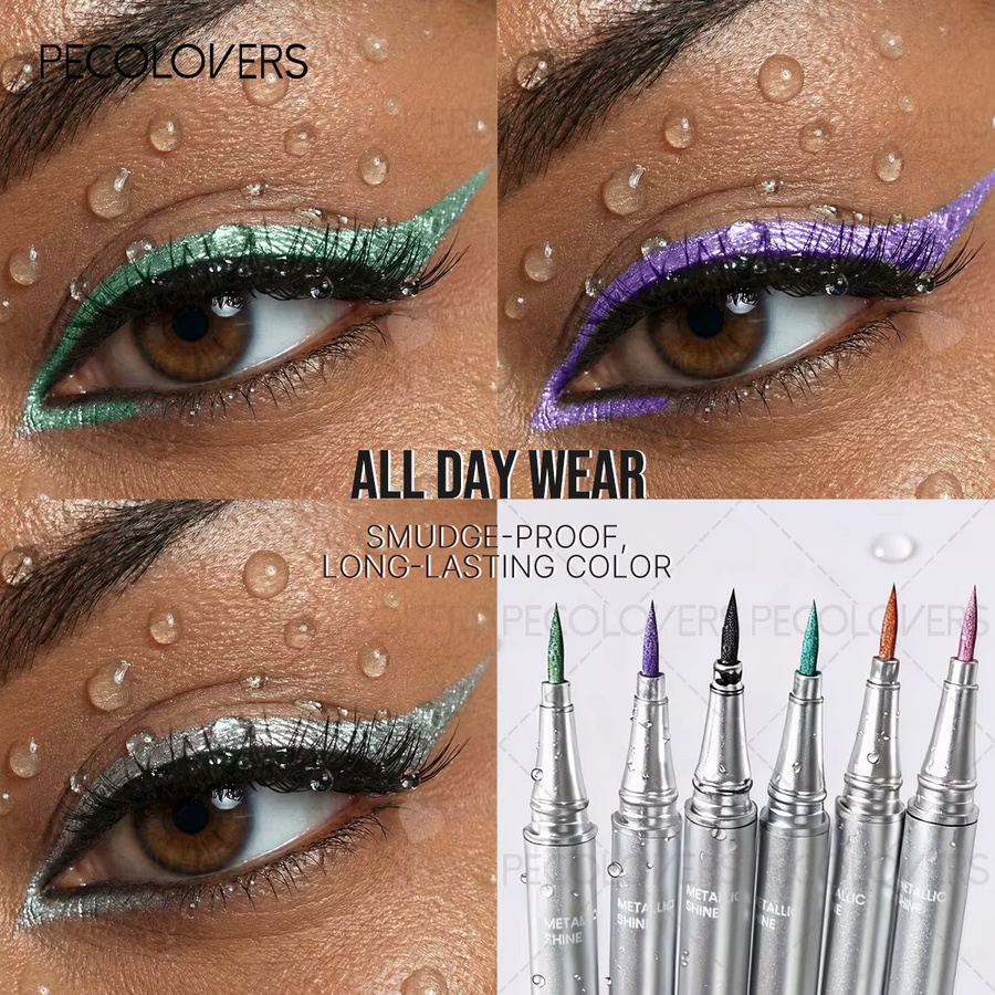 Eyeliner-Stift, Metallic, wasserfest - Bild 4