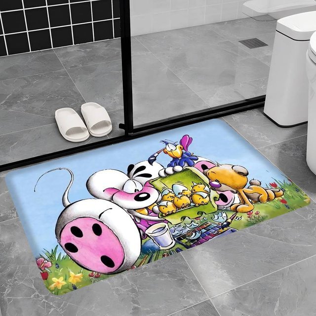 Rouxin ten Diddl Türvorleger mit Kinder-Motiv, waschbar und rutschfest, B/T: 40 x 120 cm - Bild 1